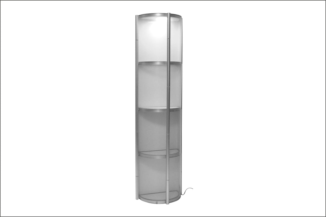 Vitrine T600 halbrund